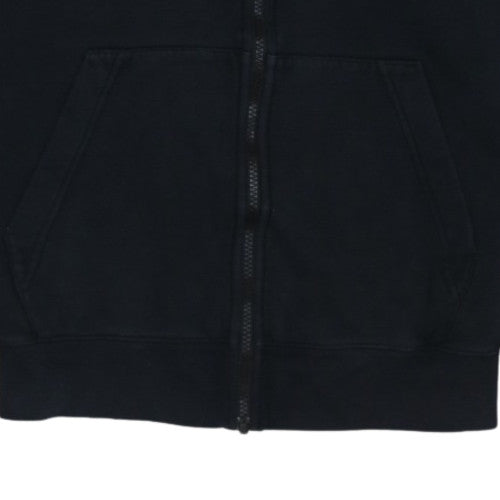 Nike Women's Black Small Full Zip Hoodie Sweatshirt Cotton Blend