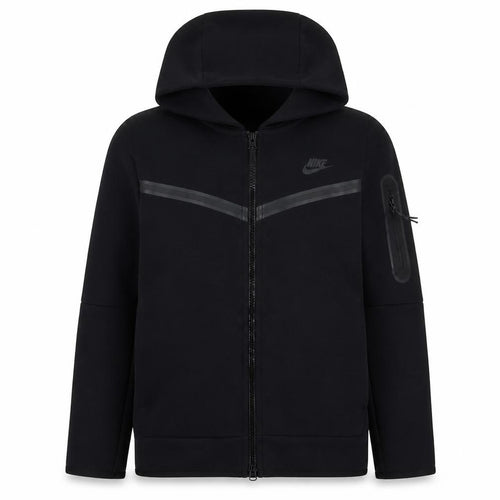 Nike Men's Black 2XL Full Zip Hoodie with Logo