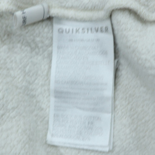 Quiksilver Boys White Pullover Fleece Hoodie 16 Years Graphic Logo