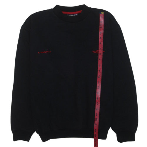 Umbro Men's Black Crew Neck Pullover Sweatshirt M