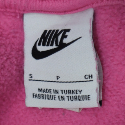 Nike Women's Pink Cotton Blend Pullover Sweatshirt Size S