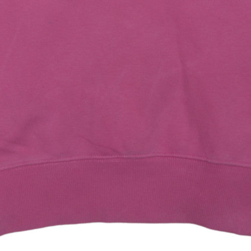 Nike Women's Pink Cotton Blend Pullover Sweatshirt Size S