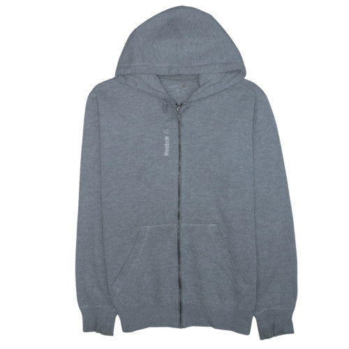 Reebok Mens Grey Full Zip Hoodie Size M Regular Fit