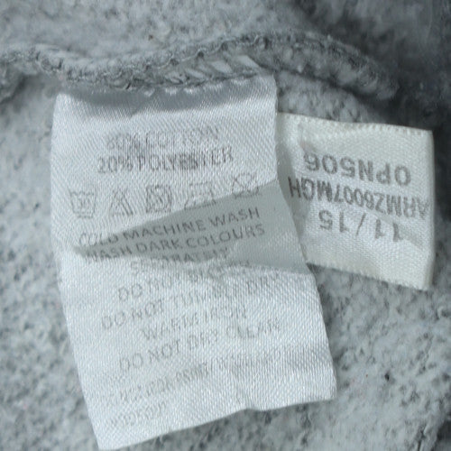Reebok Mens Grey Full Zip Hoodie Size M Regular Fit