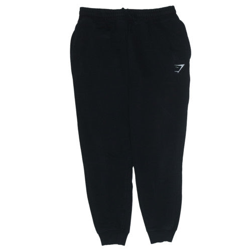 Gymshark Men’s Black Joggers M Regular Fit Fleece Tapered Sweatpants
