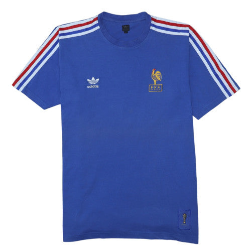 Adidas Men’s Blue Les Bleus Retro Sports T-Shirt Size L