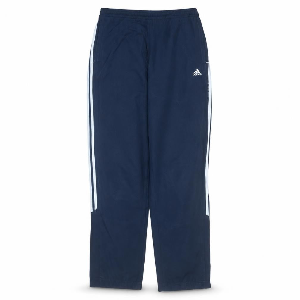 Adidas Women Blue Track Pants M Regular Fit Activewear Trousers