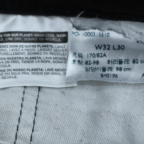 Levi's Men's Black Straight Leg Jeans W32 L30 Regular Fit All Seasons