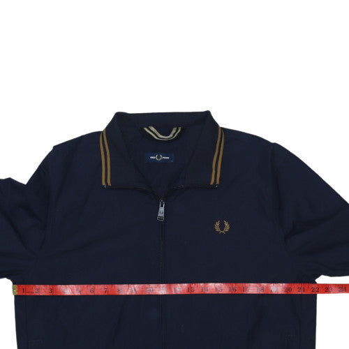 Fred Perry Men's Blue M Track Jacket Lightweight Casual Zip-Up