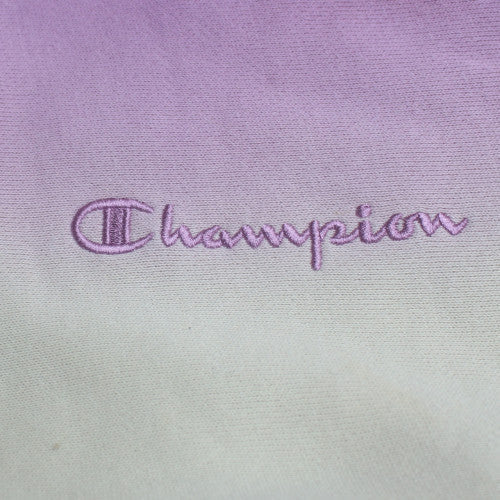 Champion Womens Purple Ombre Sweatshirt XS Crew Neck Pullover