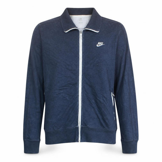 Nike Women's Blue Cotton Full Zip Track Jacket Size M