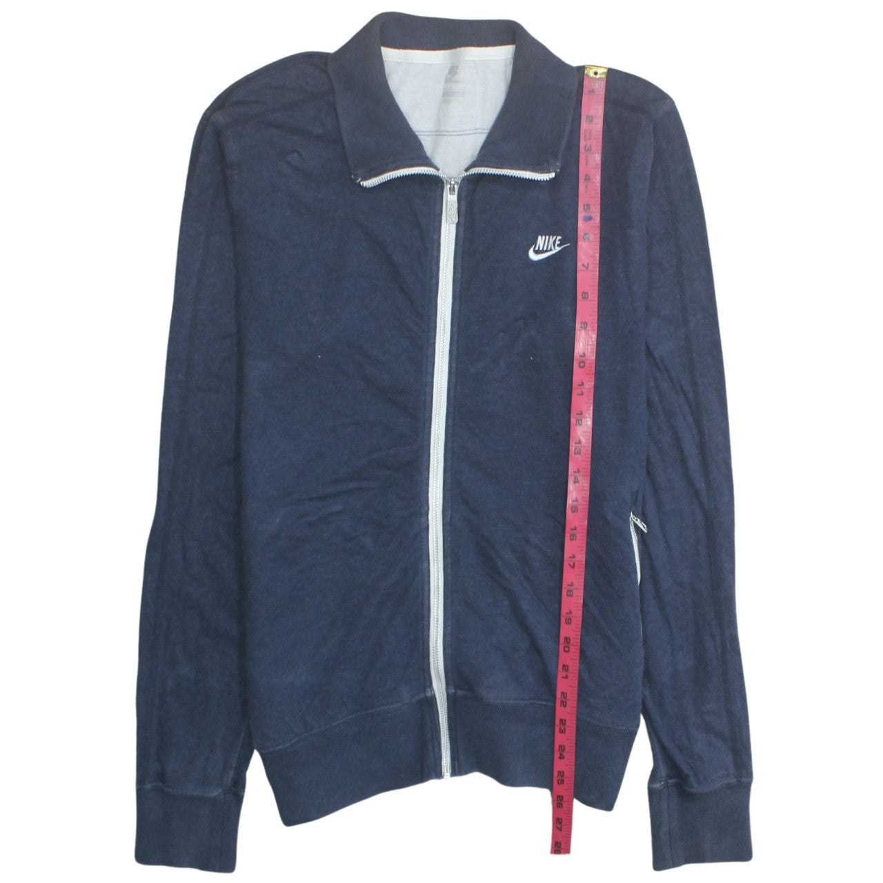 Nike Women's Blue Cotton Full Zip Track Jacket Size M