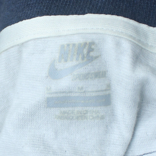 Nike Women's Blue Cotton Full Zip Track Jacket Size M