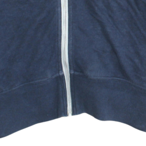 Nike Women's Blue Cotton Full Zip Track Jacket Size M