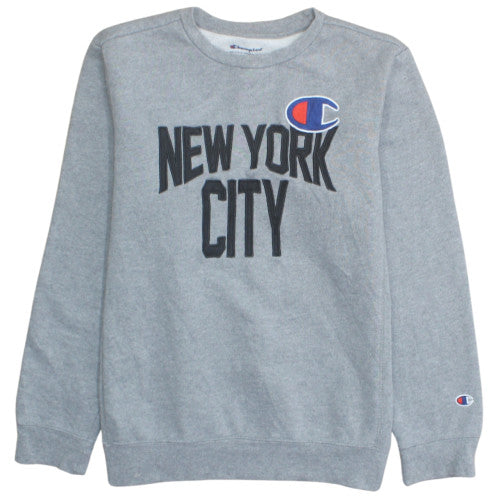 Champion Women's Grey XL Pullover Sweatshirt New York City Logo
