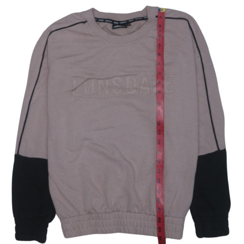 Lonsdale Women’s Beige & Black Crew Neck Pullover Sweatshirt Size 16