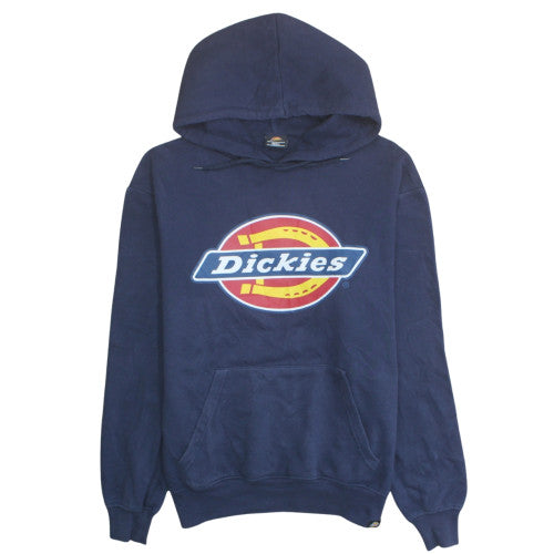 Dickies Men's Blue Pullover Hoodie Small Hooded Logo Sweatshirt