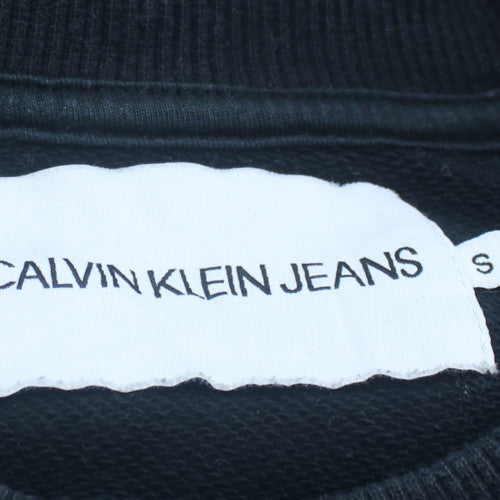 Calvin Klein Jeans Womens Black Cotton Sweatshirt Size S