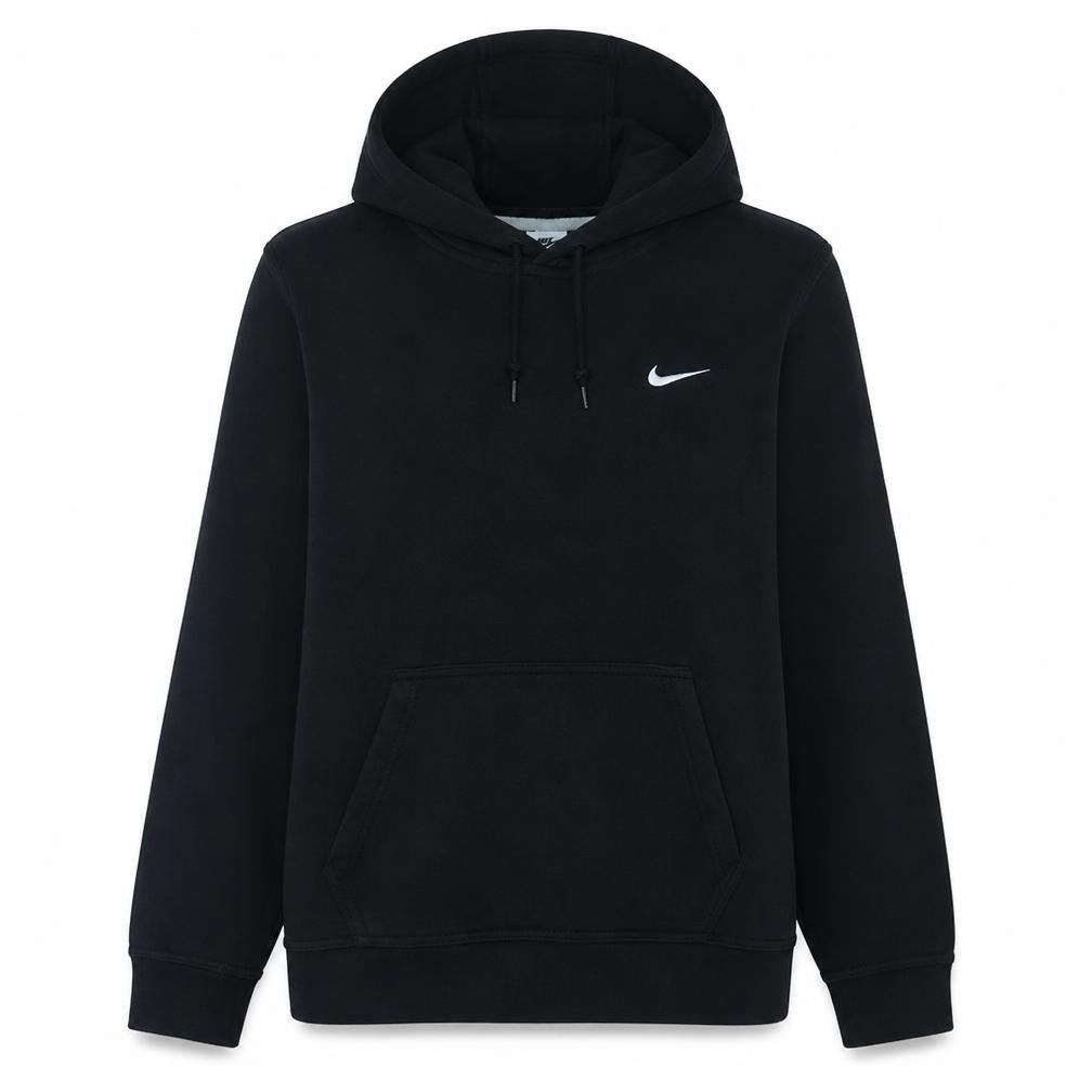 Front view of Nike women’s black xl pullover hoodie sweatshirt with logo
