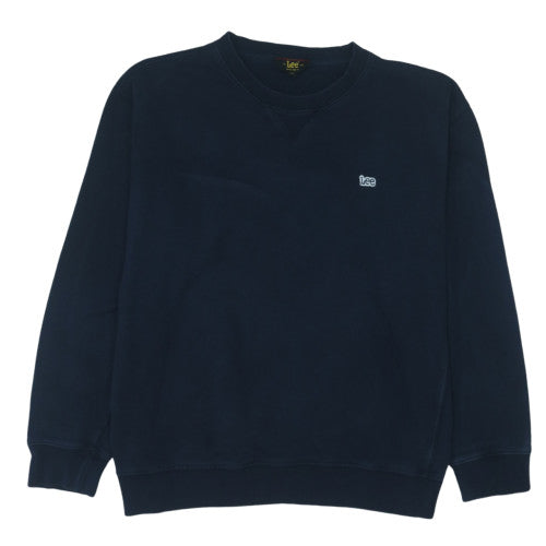 Lee Men's Blue 2XL Regular Fit Crew Neck Sweatshirt