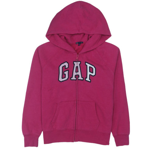 GAP Women Pink Full Zip Hoodie Large Cotton Blend Casual
