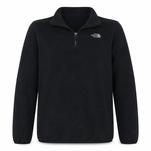 The North Face Mens Black Small 1/4 Zip Fleece Sweatshirt