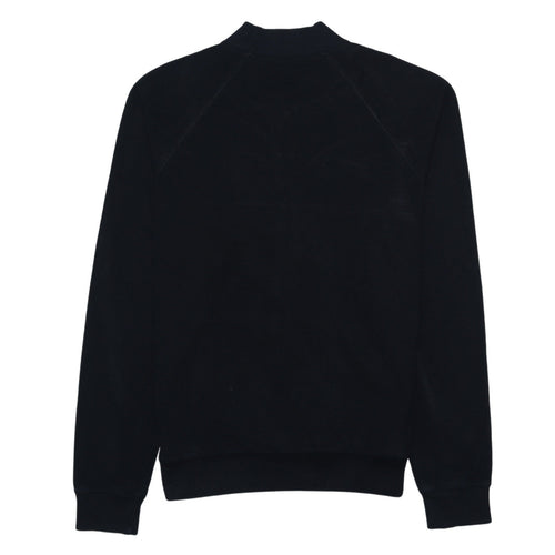 Fred Perry Men’s Black Track Jacket M Colourblock Full Zip Cotton Blend