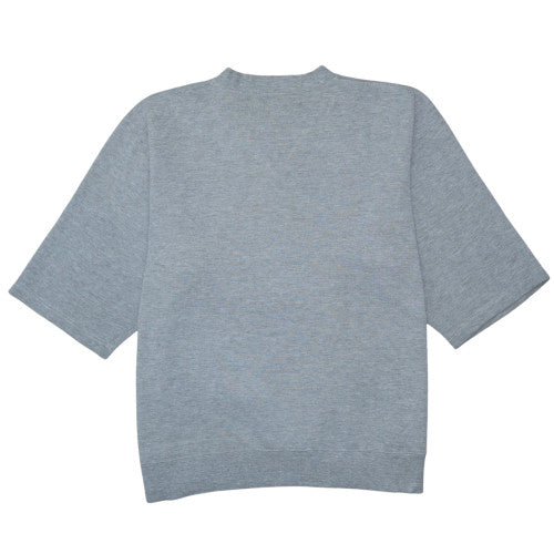 Champion Womens Grey Short Sleeve Crew Neck Sweatshirt Medium