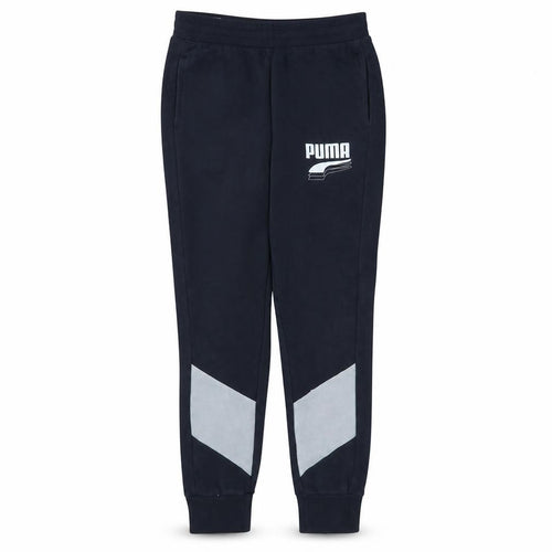 Puma Men's Black Jogger Trousers Size M Tapered Fit
