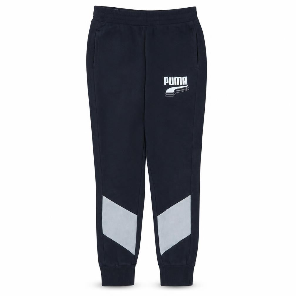 Puma Men's Black Jogger Trousers Size M Tapered Fit