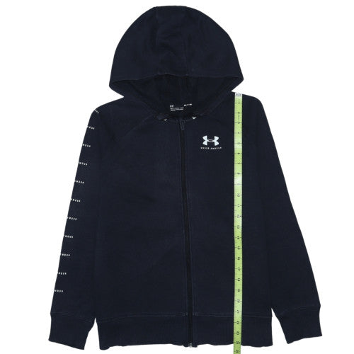 Under Armour Womens Black Full Zip Hoodie Small Loose Fit Sportswear