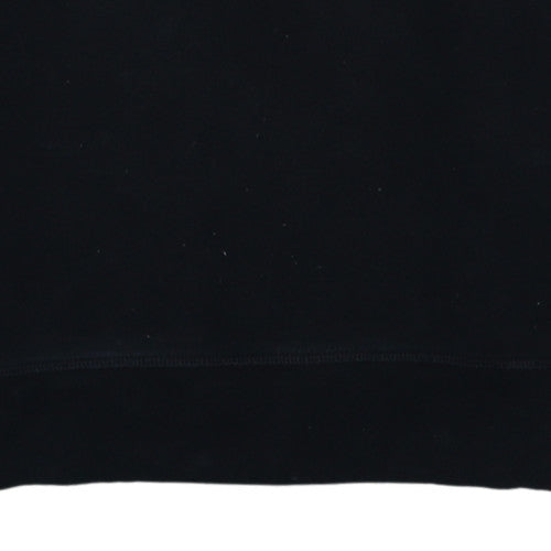 GAP Girls Black Logo Pullover Sweatshirt Size 14 Years Crew Neck Fleece