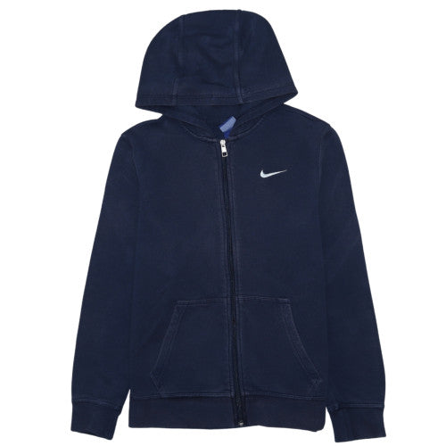 Nike Boys Blue Full Zip Hoodie XL 15-16 Years Fleece Sportswear