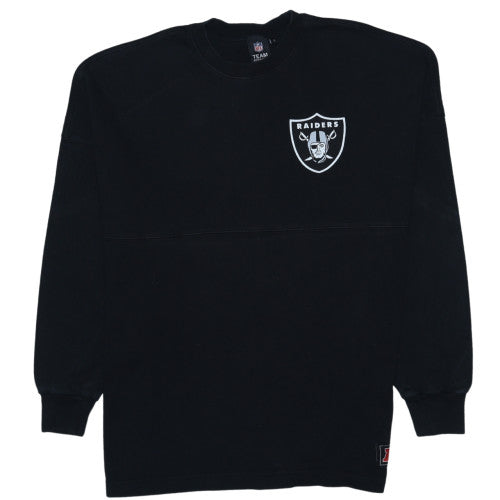 NFL Team Apparel Women’s Black Raiders Sweatshirt Size S Cotton Pullover