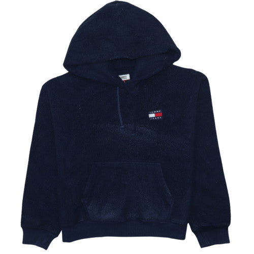 Tommy Jeans Womens Navy Pullover Hoodie XS Fleece Lined Casual