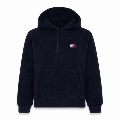 Tommy Jeans Womens Navy Pullover Hoodie XS Fleece Lined Casual