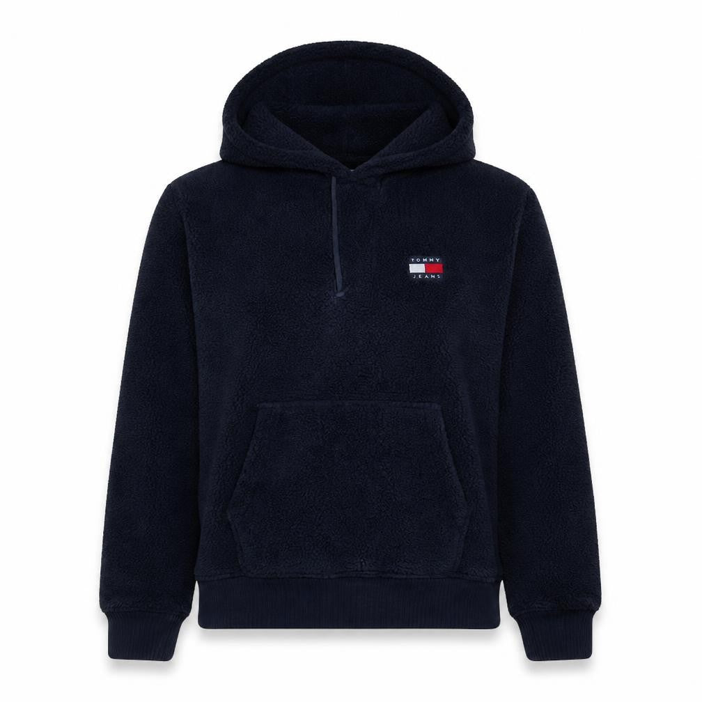 Tommy Jeans Womens Navy Pullover Hoodie XS Fleece Lined Casual