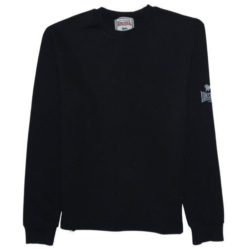 Lonsdale Women’s Black Pullover Sweatshirt Size L Classic Fit
