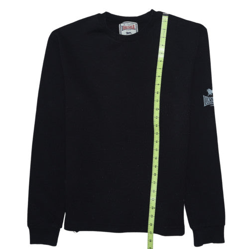 Lonsdale Women’s Black Pullover Sweatshirt Size L Classic Fit