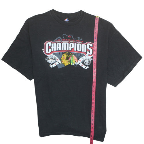 Majestic Men's Black 2XL 2010 Champions Sports Graphic T-Shirt