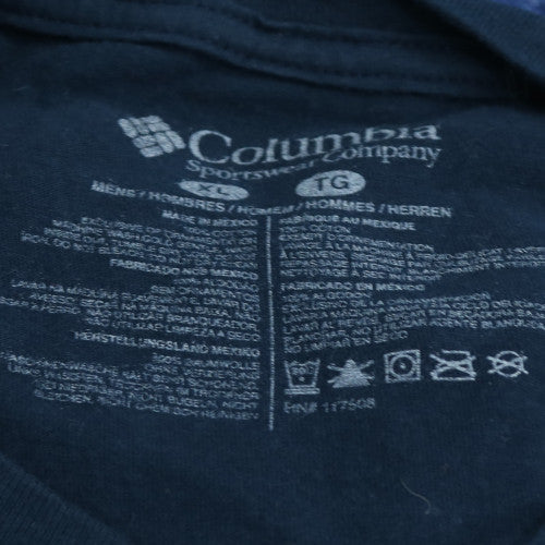 Columbia Men's Blue XL Lightweight Cotton Crew Neck T-Shirt