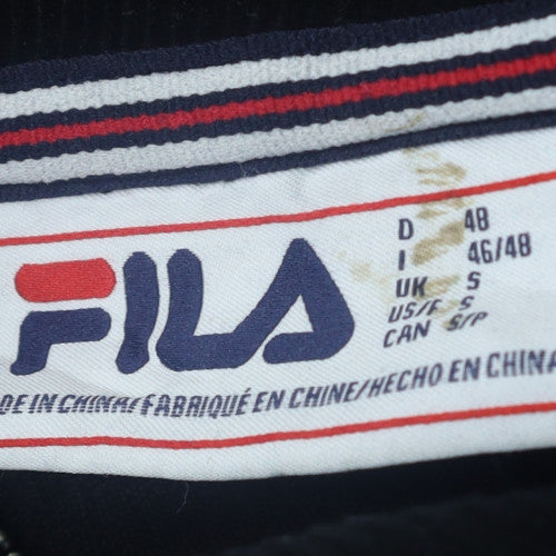 Fila Women Black Green 1/2 Zip Pullover Sweatshirt Size S