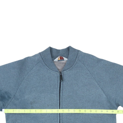 Carhartt Men Blue M Bomber Jacket Full Zip Fleece Lined
