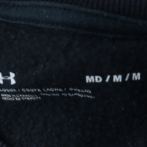 Under Armour Men's Black Medium Crew Neck Pullover Sweatshirt