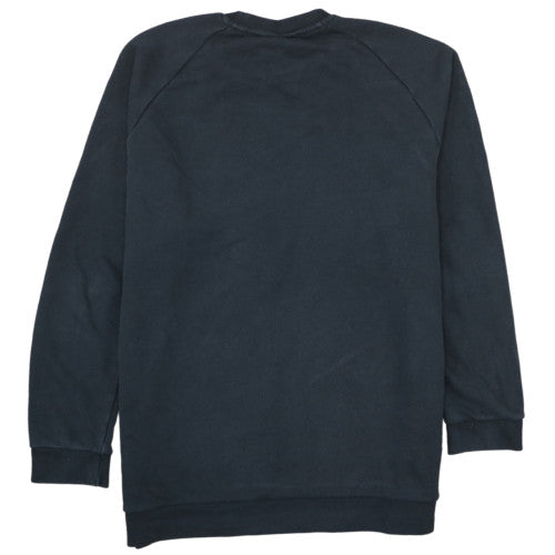 Adidas Men's Black Crew Neck Fleece Pullover Sweatshirt Size M