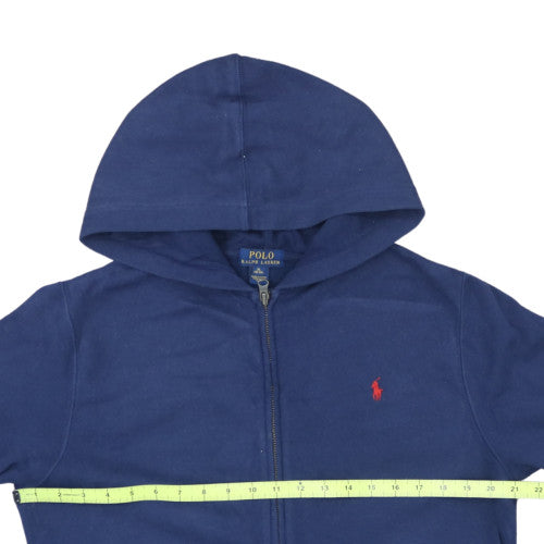 Ralph Lauren Boys Blue Full Zip Hoodie Sweatshirt XL (18-20 Years)