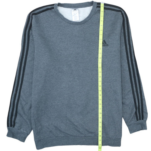 Adidas Men's Grey 2XL Crew Neck Pullover Sweatshirt