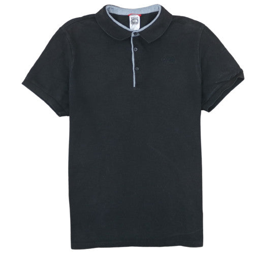 The North Face Men's Black Cotton Polo Shirt Size L