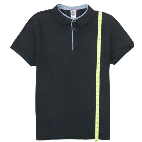 The North Face Men's Black Cotton Polo Shirt Size L
