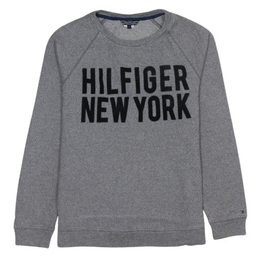Tommy Hilfiger Women Grey Crew Neck Pullover Sweatshirt S